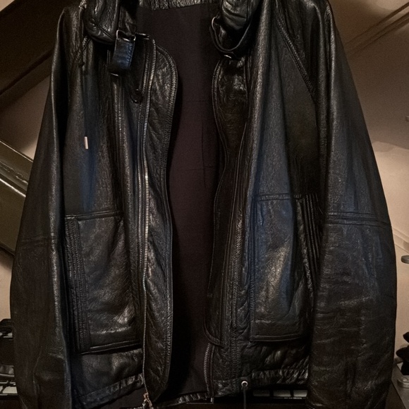 Saint Laurent Paris Lambskin Bomber Jacket – Size 52 – Concealed Hood - Picture 3 of 7